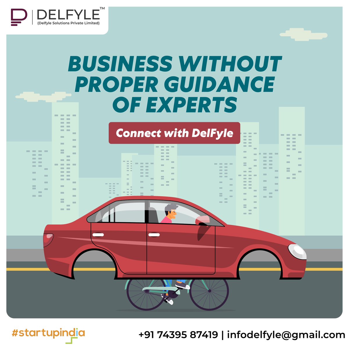 Without the right guidance, even the best business ideas can feel like riding a car with bicycle wheels. Let's steer towards success with the right strategy and support. 🚲💼 

#delfyle #entrepreneurs #startup #startupindia #BusinessGuidance #NavigateToSuccess