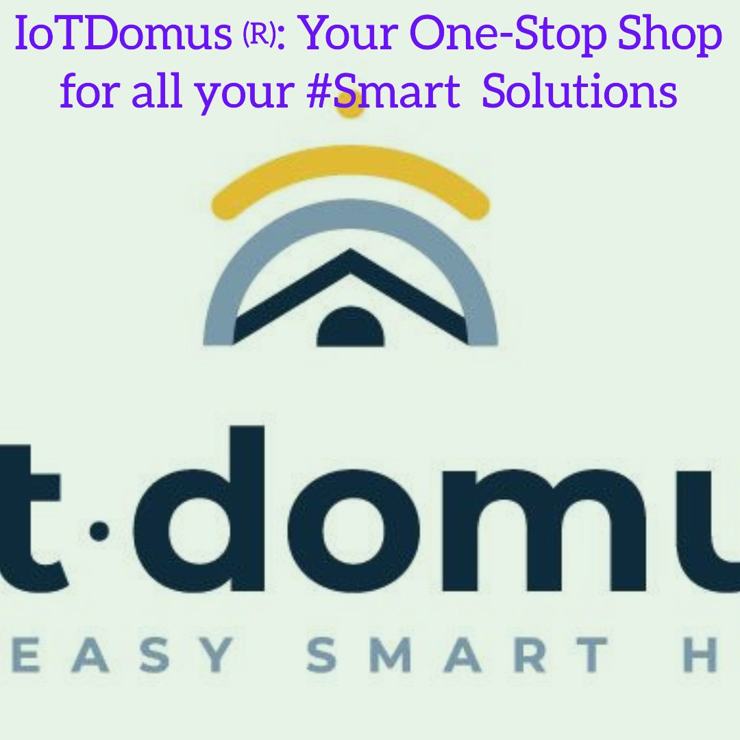 #proptech #phygital 🏡 🏢 🏥 🏦 🏙 🏭 🏗 ✅ Iotdomus ® easy #Iot because we find out what u need & create the best smart technology solutions 4 u 👉 Smart living 👉 Climate Comfort for your Smart Home 👉 Integrated Systems & devices 👉 Security ✅ We are one stop shop