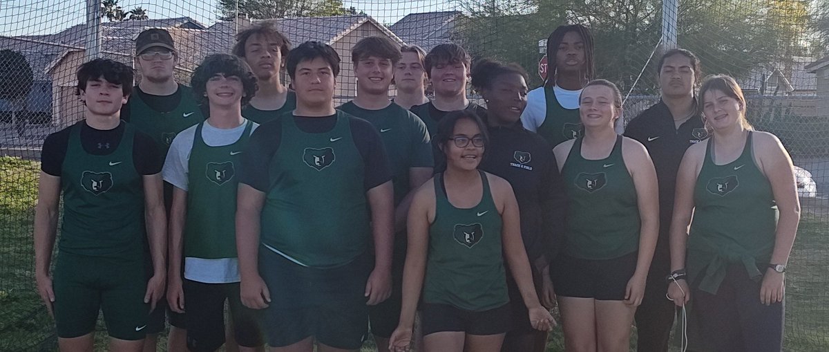 Huge PRs recently in the throws. This groups hard work and discipline to 'work the drills' daily and independently is showing and paying off at the most important time of the year. They have been doing great. @bashabearnation @BashaAthletics @BashaHighTrack