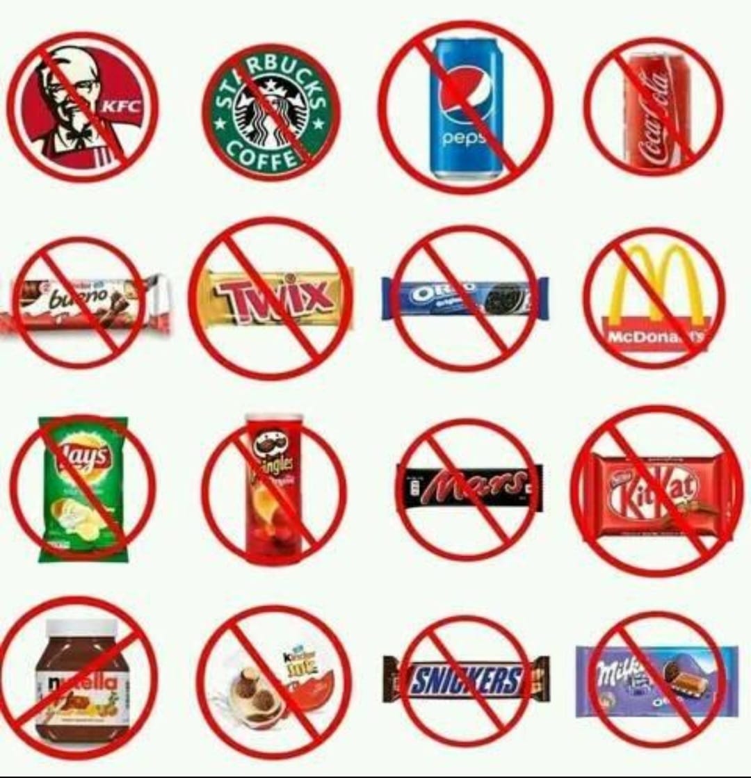 This Eid don't forget to boycott Zionist products!