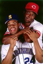 April 10, 1950, Kenneth 'Ken' George Griffey Sr. is born at Donora, Pennsylvania.  Father and son.