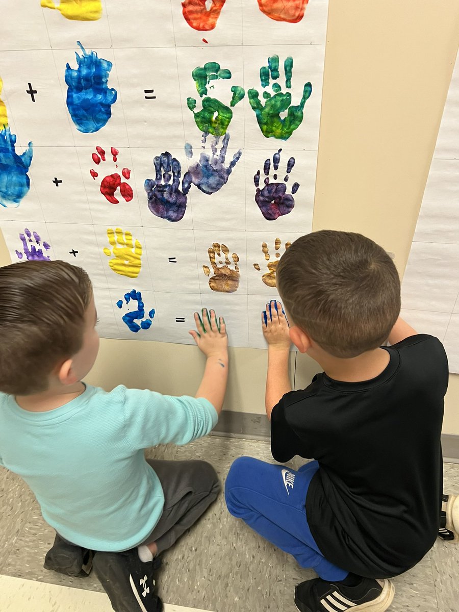 Work Together Wednesday was a huge success. A student from each class put one hand into the equation. We worked together like science and math worked together in our project. #woyc2024 #lisdpk