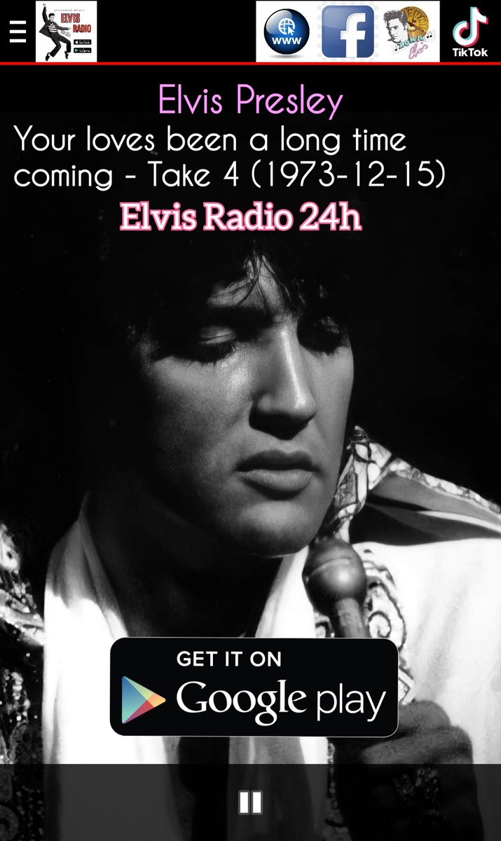 Elvis Presley Radio 24h On Your Android! Free App on Google Play 👇
play.google.com/store/apps/det…

#Elvis #ElvisRadio24h #ElvisHistory #ElvisFans #ElvisPresley #ElvistheKing #ElvisAndroid