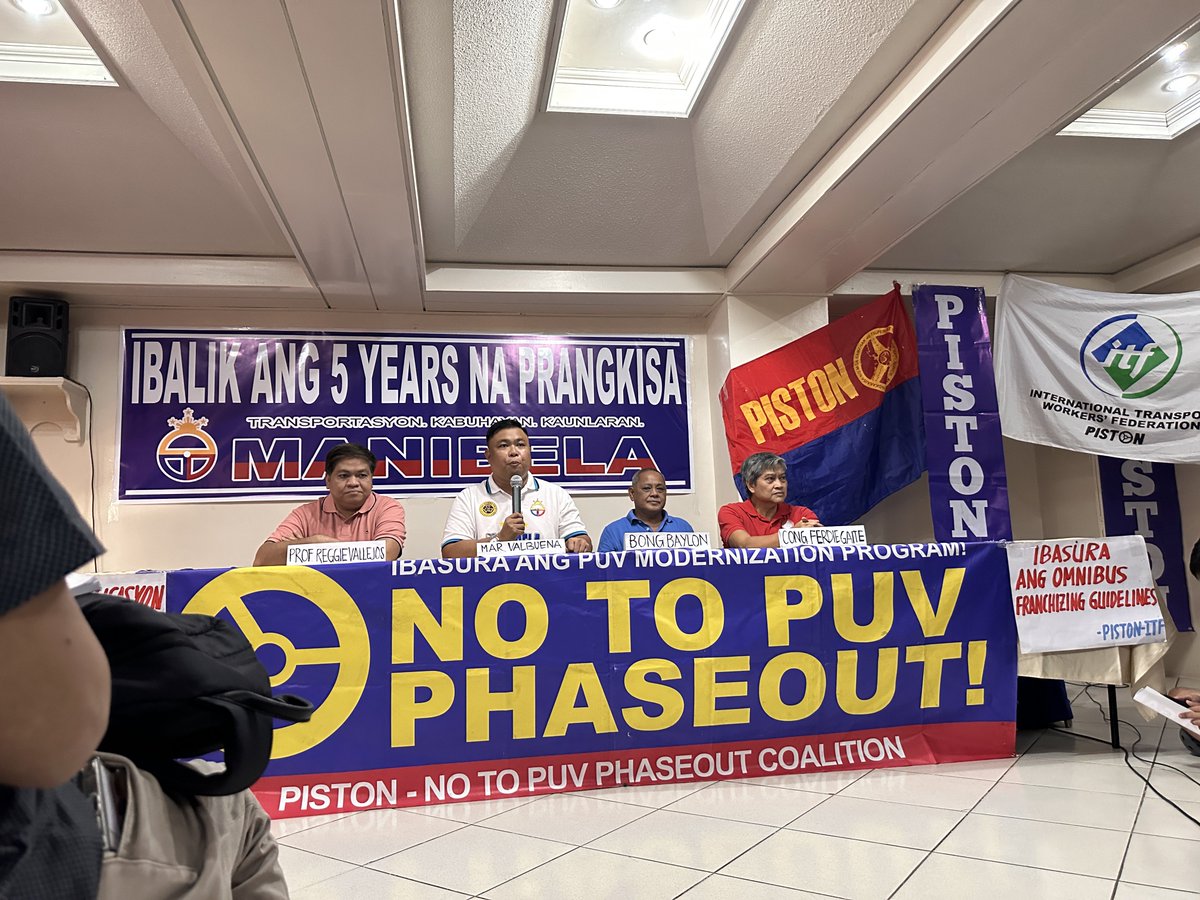 PİSTON, Manibela say they will continue to ply route despite risk of apprehension on May 1 after deadline for consolidation expires as they maintain only Congress has right to grant franchise @gmanews @24OrasGMA