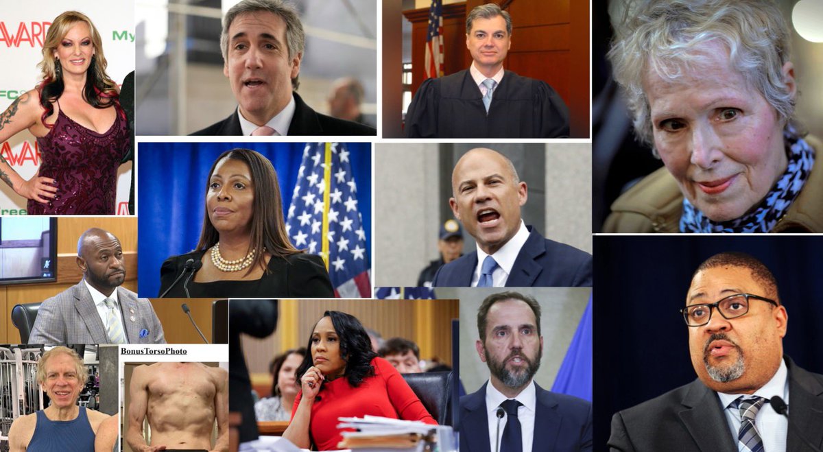 It’s amazing to appreciate who are the players in the Trump persecutions:

1) porn star (Stormy Daniels)
2) convicted perjurer (Michael Cohen)
3) convicted extortionist (Michael Avenatti)
4) adulterer and perjurer (Fani Willis)
5) adulterer and divorce fraudster (Nathan Wade)
6)
