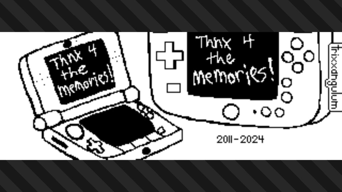 trixxangulum's tweet photo. Goodbye 3ds and wii u online. Thanks for the memories! Thanks for making my tween years less terrible too ♡
#Splatoon3 #NintendoSwitch https://t.co/67SClzmrQB