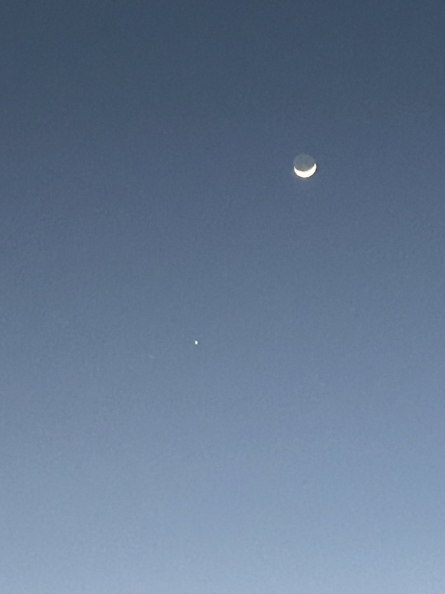 Jupiter saying howdy to the moon.