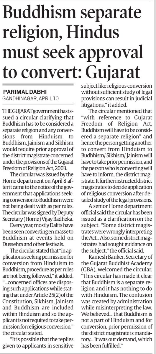 Everyone knows Dalits convert to Buddhism. They now want to stop that too.