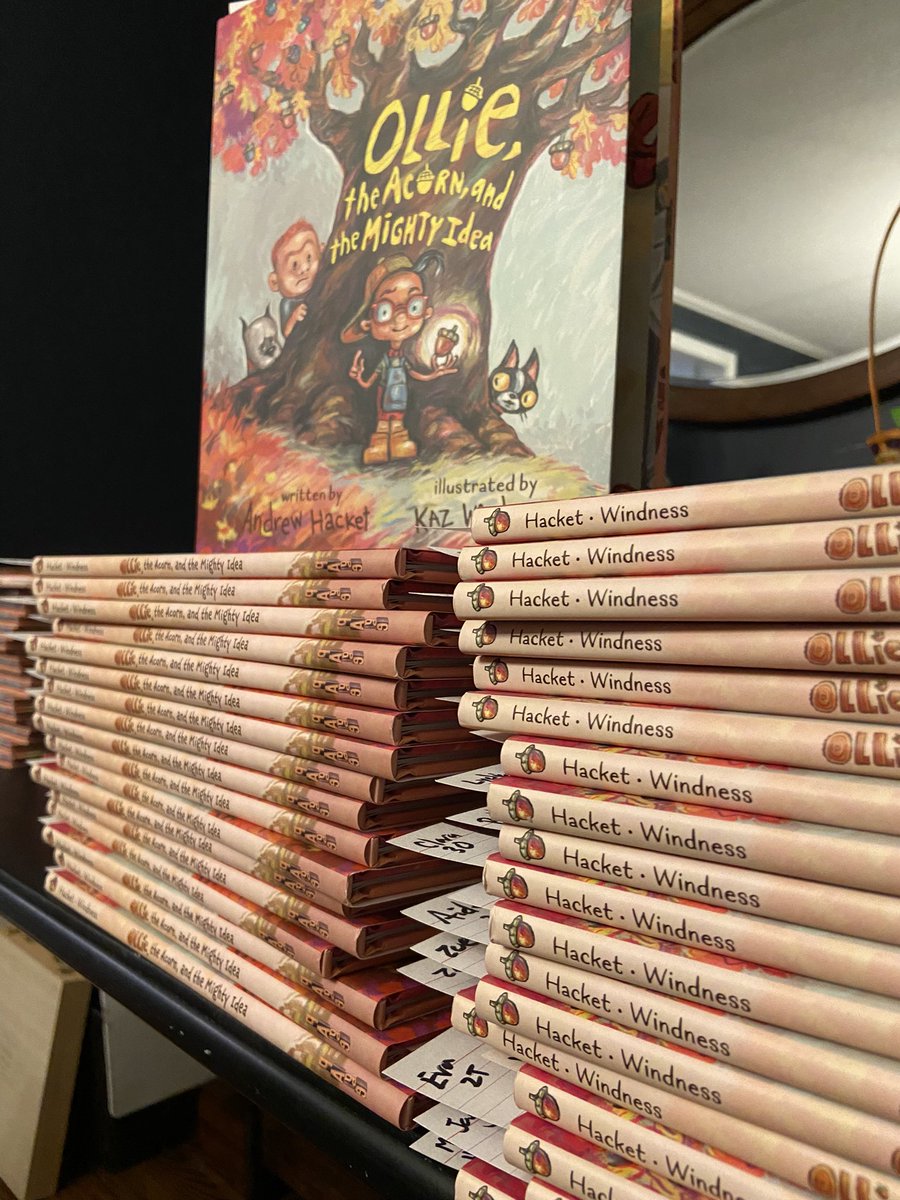 Books are signed and ready to go for my first-ever school visit!

#picturebooks #schoolvisits #OllietheAcorn