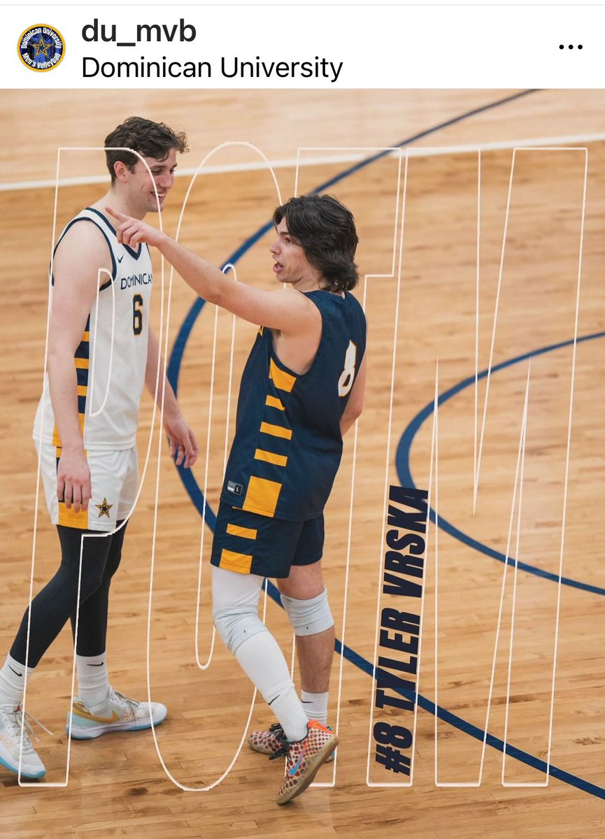 From the gram… ⭐️PLAYER OF THE MATCH⭐️ After their @NACC_sports quarterfinal sweep of the visiting Muskies, sophomore libero @4tvrska was named the POTM for his performance in anchoring the backcourt for the Stars! ⭐️🏐 #dustars #dumvb #ncaamvb