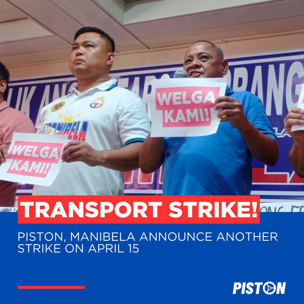 PISTON, together with Manibela, has declared a new transport strike set to begin on Monday, April 15. This decision comes in response to Marcos Jr’s recent pronouncement that there will be no further extension of the franchise consolidation deadline after April 30. (1/2) ⤵️