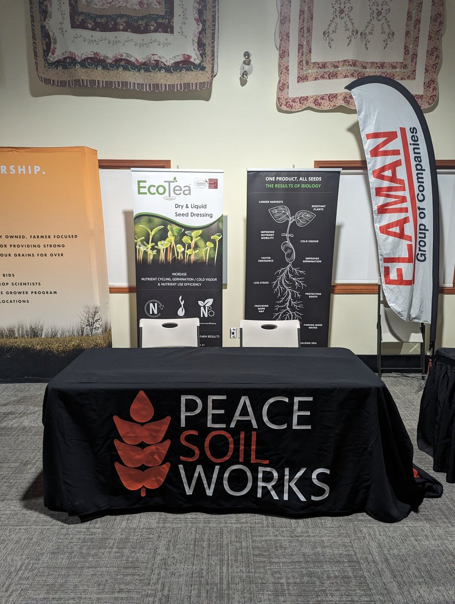 We are excited for the @OrganicAlberta 2024 La Crete Organic Farming Conference and Tradeshow tomorrow with our partners @ecotea_tm & @Rep_Nutrients #SoilHealth
