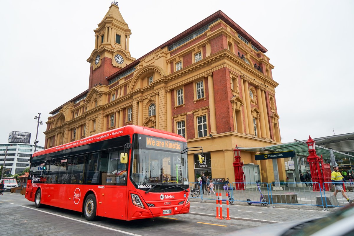 MISSION ELECTRIC. Proud to be working with @AklTransport to create a better future for #Auckland with the introduction of 101 #zeroemission buses and operating the fully electric Route 24 from western suburbs into the city centre and popular Britomart precinct #wearekinetic