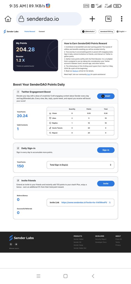 Exploring this project @SenderLabs