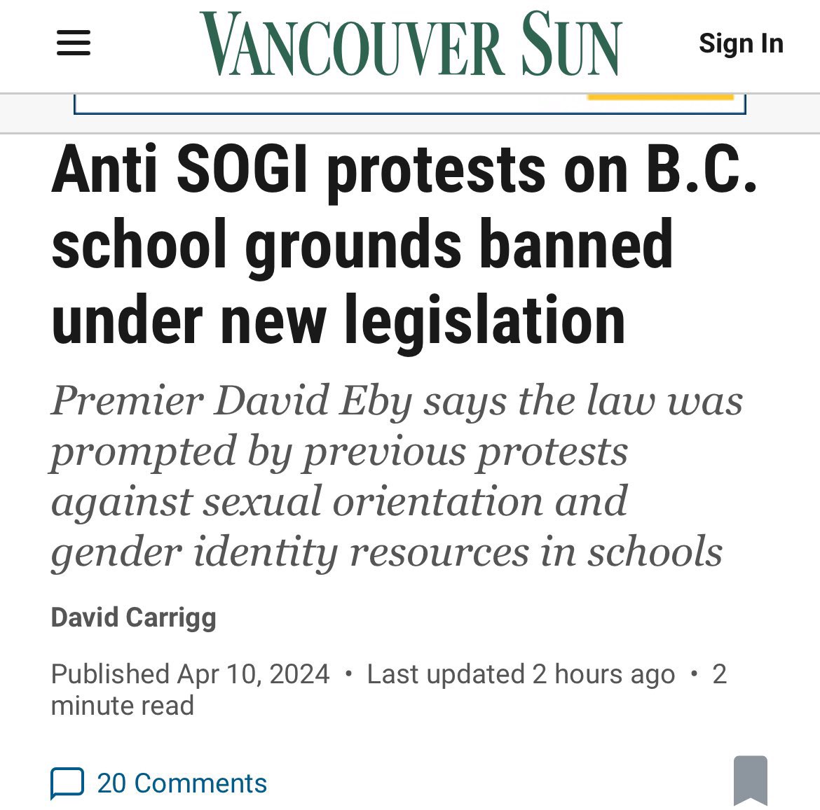 But if you want to have a massive antisemitic rally, this BC NDP government is just fine with that.