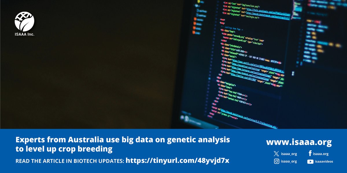 Statisticians from the University of Wollongong in Australia developed a new software called DWReml to analyze large datasets from crop breeding experiments conducted across multiple locations and years. Read details in #BiotechUpdates: tinyurl.com/48yvjd7x