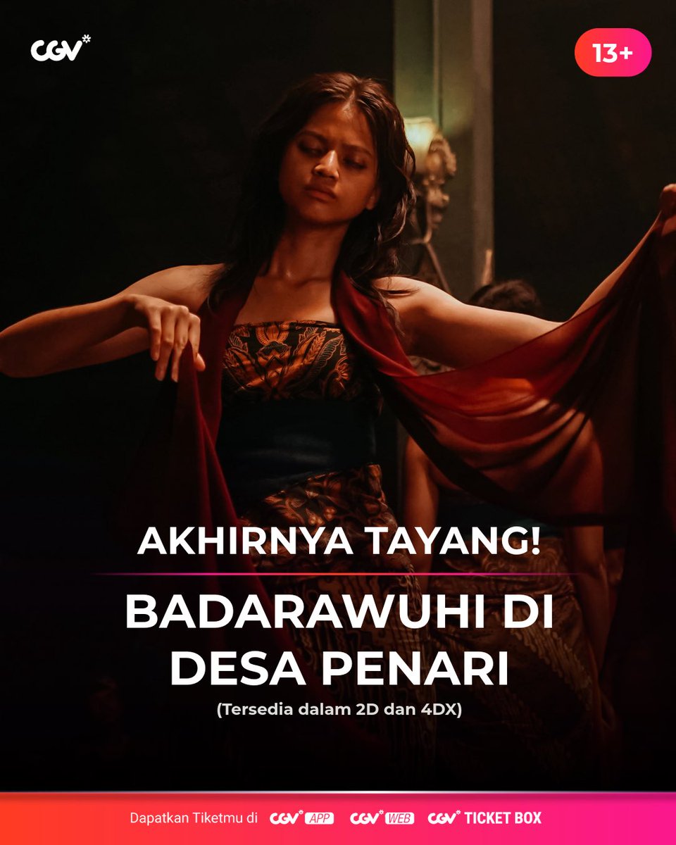 Dua film yang ditunggu-tunggu akhirnya tayang juga nih👏

Seru banget kayaknya hari ini marathon <Siksa Kubur> dan <Badarawuhi di Desa Penari>. Jangan lupa beli tiketnya di CGV App atau web, biar kamu nggak perlu ribet-ribet ngantri😌

#SemuaSerudiCGV