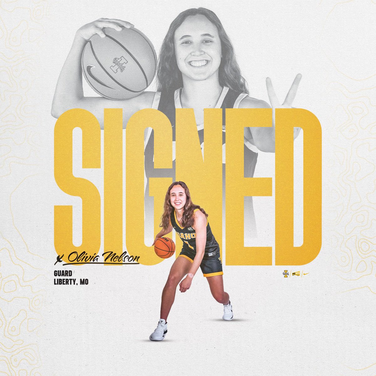 VandalsWBB's tweet photo. 𝓞𝓯𝓯𝓲𝓬𝓲𝓪𝓵𝓵𝔂 𝓞𝓯𝓯𝓲𝓬𝓲𝓪𝓵 ✍️

The Vandals are excited to welcome Olivia to the fam! The graduate transfer hails from Liberty, Missouri!

#GoVandals https://t.co/HcZfFsCyuQ