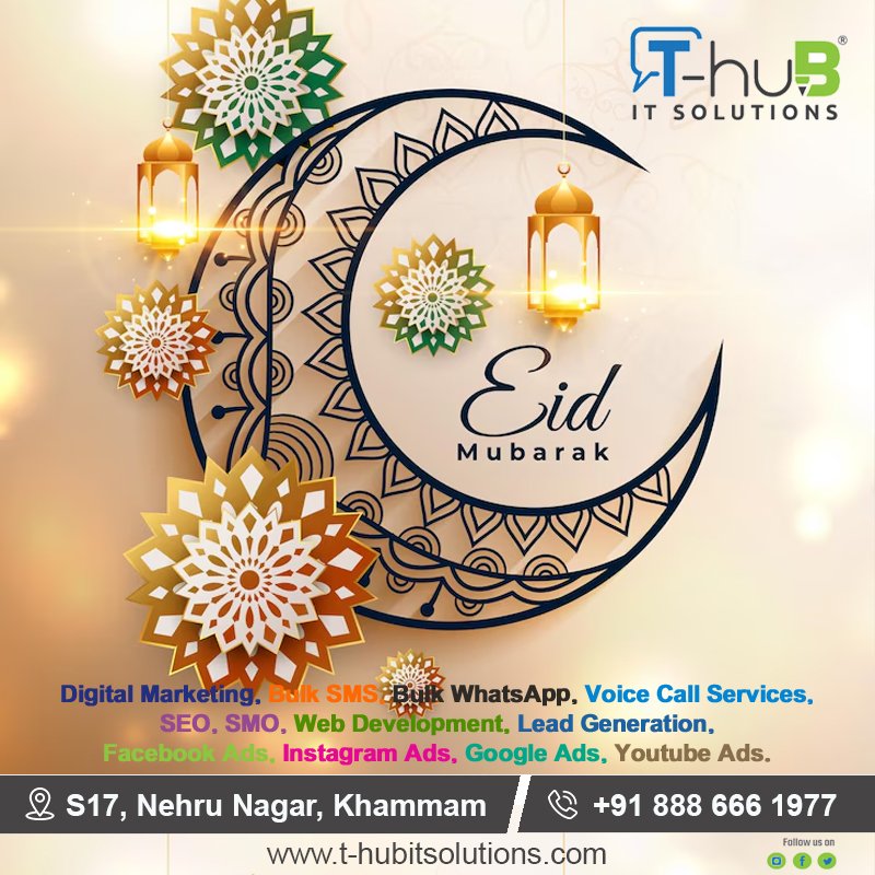 ThubitSolutions's tweet image. 🌙 We wish you and your loved ones a blessed Ramadan filled with peace, joy, and spiritual fulfillment. Ramadan Mubarak from all of us at T-hub IT Solutions!
#Ramadan #RamadanMubarak #ThubITSolutions #Khammam #Blessings #Community #Unity #Reflection #Gratitude #Peace #Joy