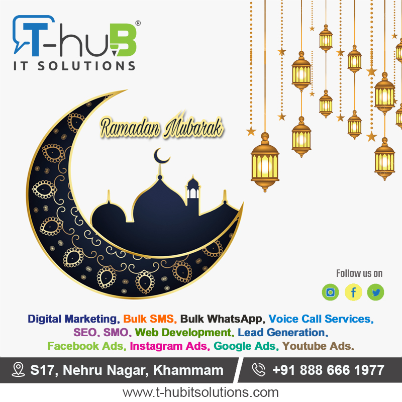 ThubitSolutions's tweet image. 🌙 We wish you and your loved ones a blessed Ramadan filled with peace, joy, and spiritual fulfillment. Ramadan Mubarak from all of us at T-hub IT Solutions!
#Ramadan #RamadanMubarak #ThubITSolutions #Khammam #Blessings #Community #Unity #Reflection #Gratitude #Peace #Joy