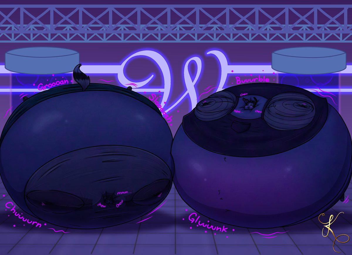 blueberry_nerd's tweet photo. The were just hanging out through the inventing Room of wonka, but Cory convice Charlie to taste that "Special" gum that it was over there, but soon knowing the juicy consequences to came for them~

Commission requested By @LewdMarigold of their OCs https://t.co/5g3IFLzo6I
