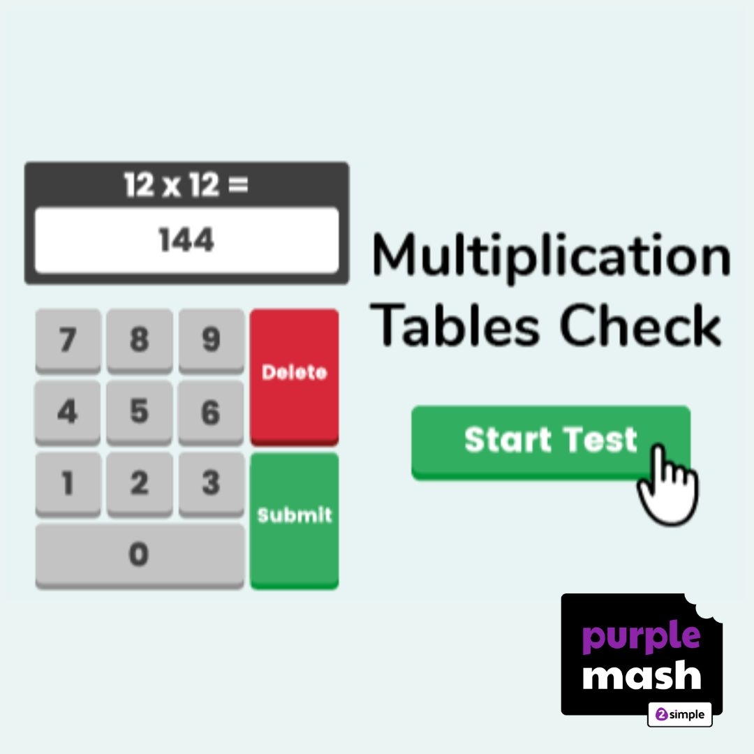 The MTC tool on Purple Mash is a great activity to get your students practising their tables this term! 

Access it free with a trial: zurl.co/HQnO 

#MTC #Multiplication #TimesTables #AussieEd #VicPLN #NSWPLN #EdTech #EdChat