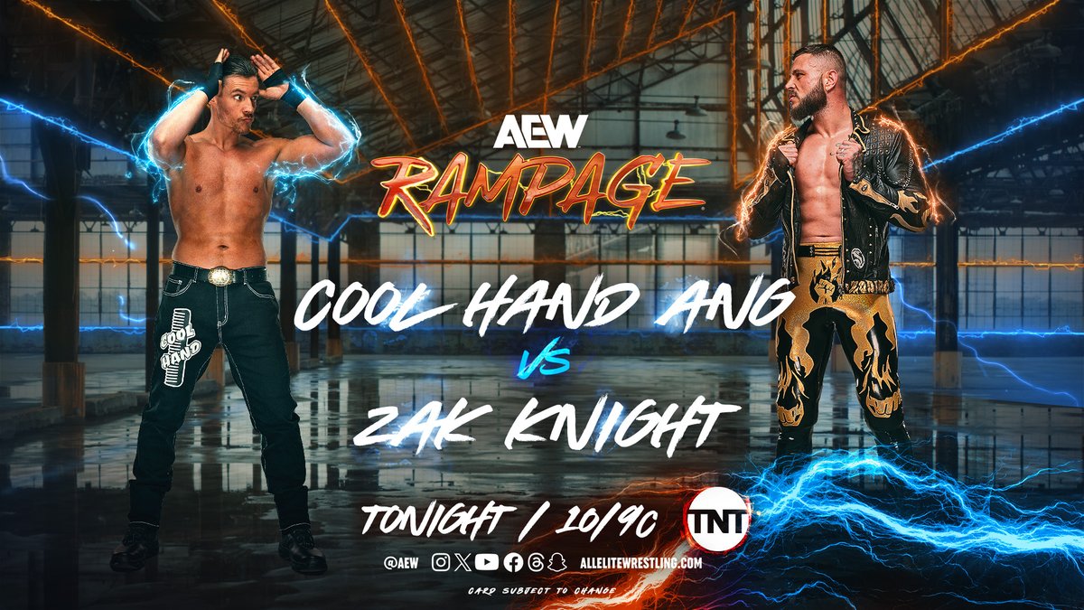 TONIGHT! Friday Night #AEWRampage 10pm ET/9pm CT | TNT After weeks of violence, @TheAngeloParker & @TheZakZodiac FINALLY battle in the ring TONIGHT on #AEW Rampage!