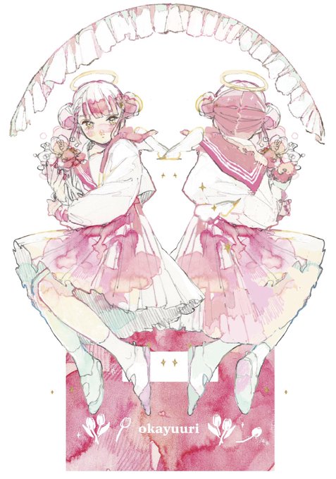 「pink sailor collar」 illustration images(Latest｜RT&Fav:50)