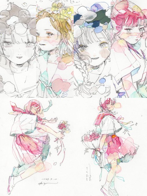 「4girls holding」 illustration images(Latest)｜5pages