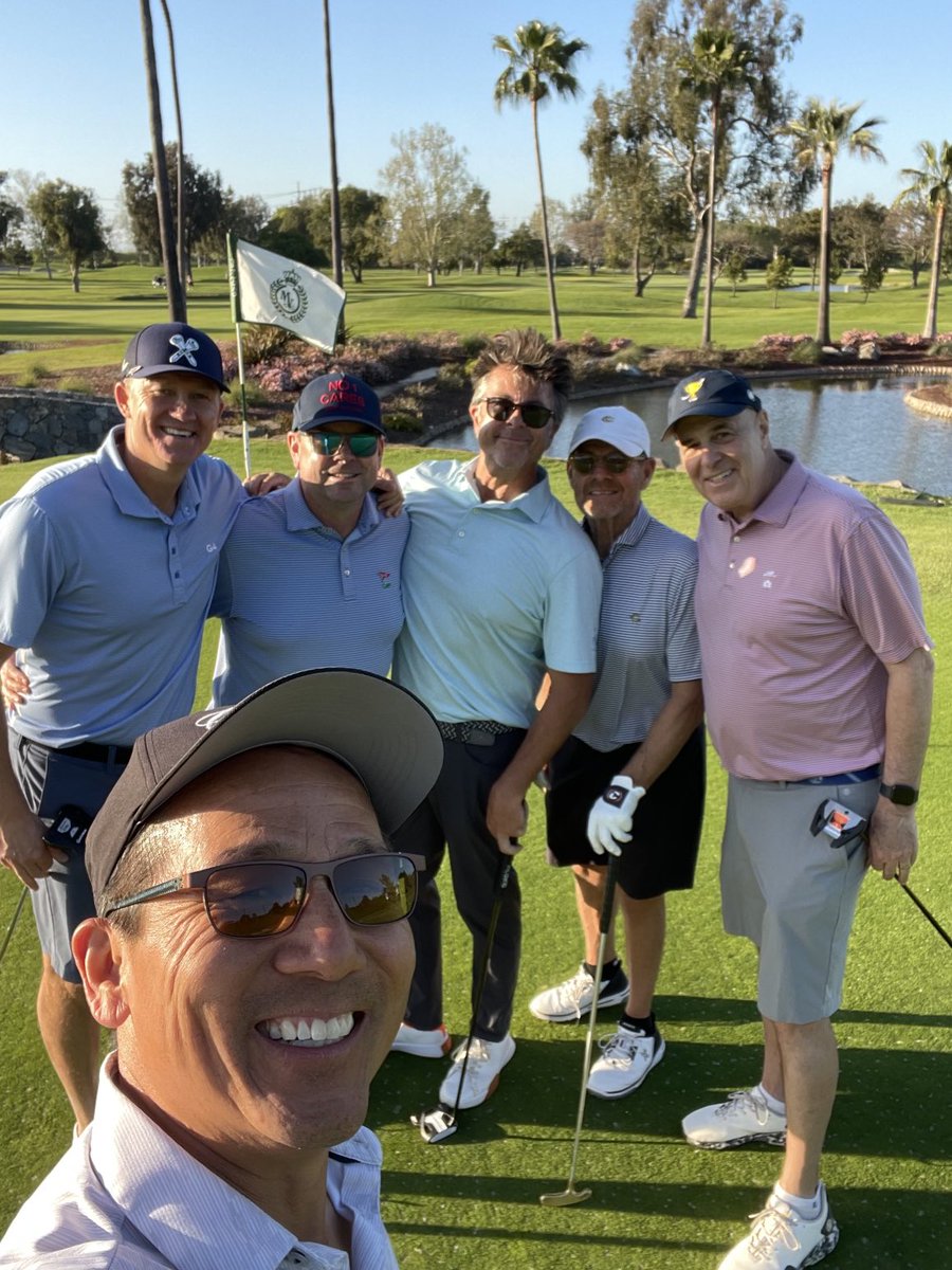 Great day of golf and friendship with THE FONGSTER. My former manager ⁦@LBSUMBB⁩ and great friend. #family.