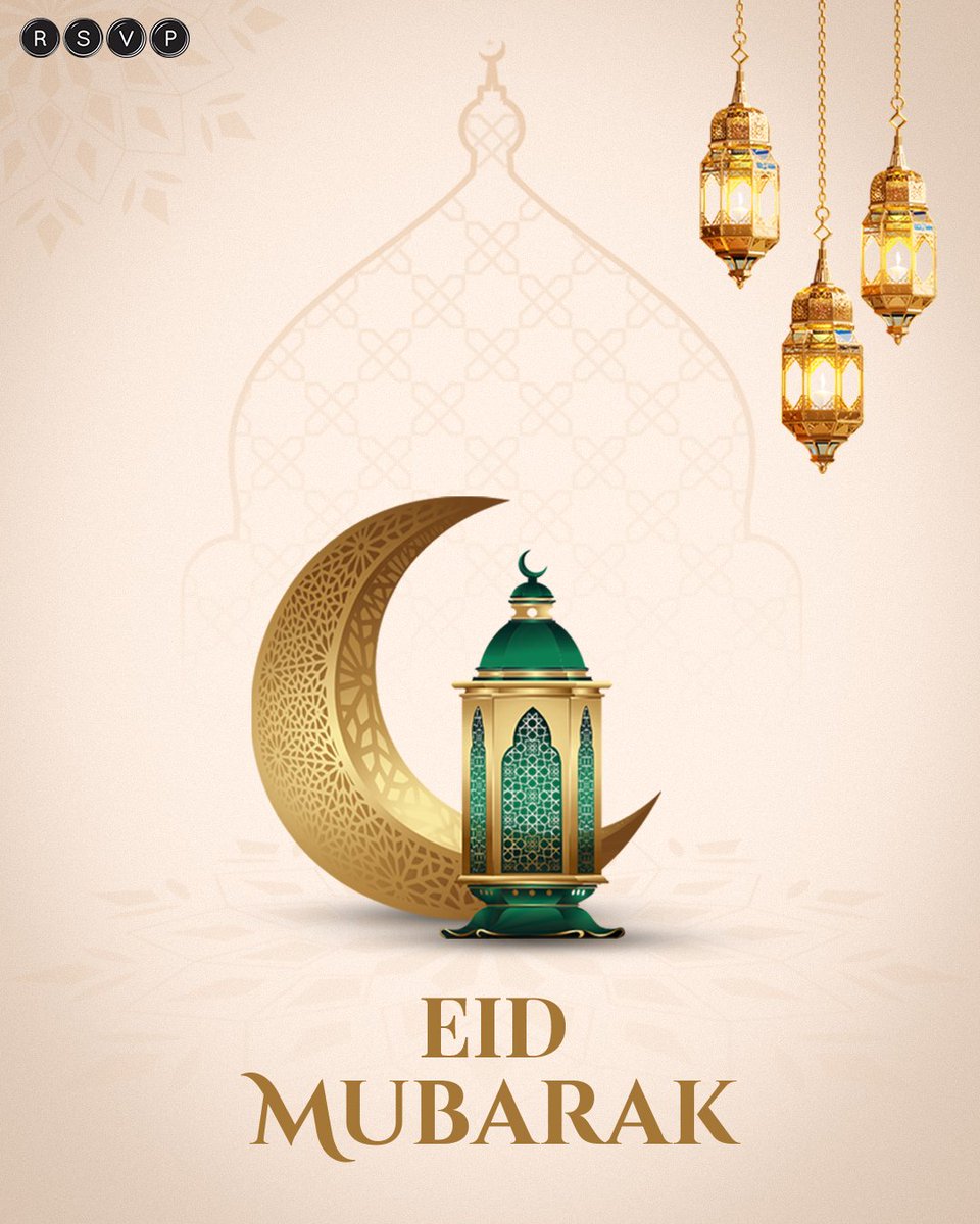 May the spirit of Eid fill your heart with happiness and your home with love. Eid Mubarak! #RSVP #Topical #EidMubarak #Ramadan2024
