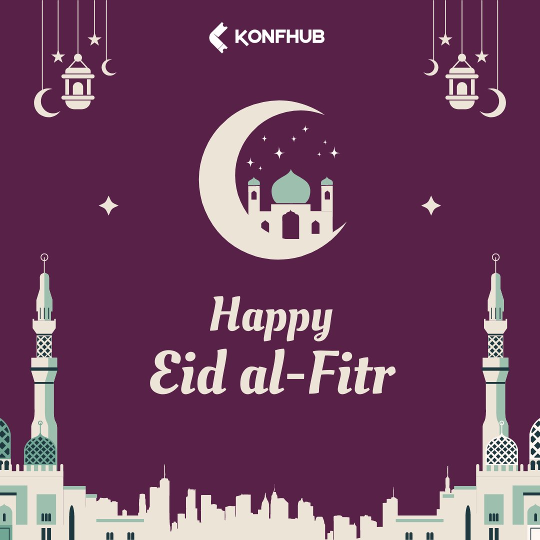 Wishing you and your loved ones a joyous Eid filled with blessings and happiness from all of us at KonfHub! #EidMubarak #Celebration #KonfHubcelebrates