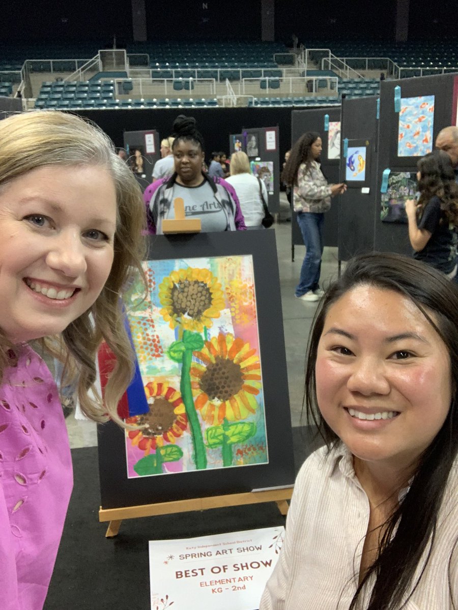 So proud of our Bengals accomplishments in the Katy ISD Spring Art Show!  Thank you <a href="/MsGrimet/">Conley Grimet</a> and <a href="/TeacherNguyens/">Christina Nguyen</a> for coming out tonight to support us and our Bengal artists! ❤️❤️❤️ #bengalpride <a href="/BryantElem/">Bryant Elementary</a>
