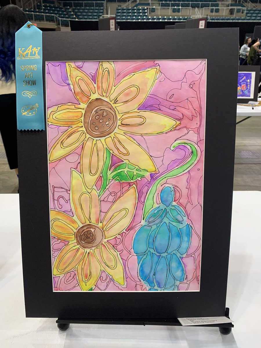teutonsoffun's tweet photo. So proud of our Bengals accomplishments in the Katy ISD Spring Art Show!  Thank you @MsGrimet and @TeacherNguyens for coming out tonight to support us and our Bengal artists! ❤️❤️❤️ #bengalpride @BryantElem https://t.co/0NQQQgKr3V