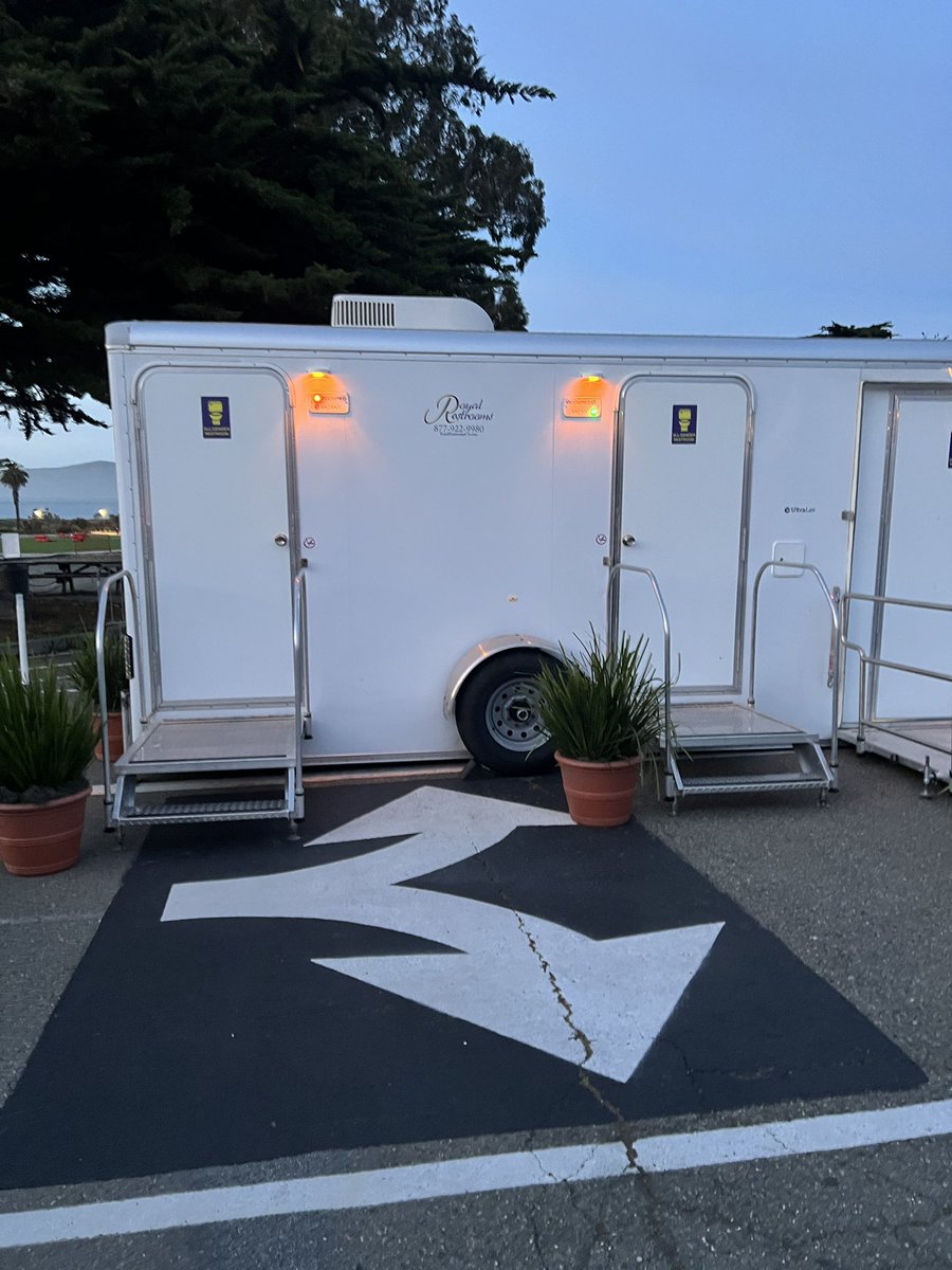 Fancy porter potties should go on a list with the moon landing as one of the greatest technologies