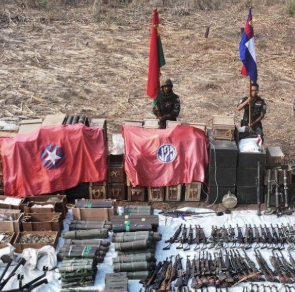 NimrodAndrew's tweet photo. Confirmation: #KNU and its allied forces have successfully captured Base 275 this morning. Photo shows Base 275 logo. https://t.co/woCmodPwLq