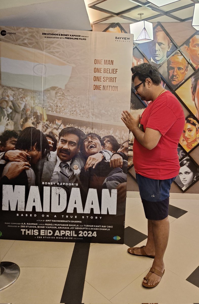 The 5 years wait finally ended and I am in tears Love you Ajay Devgn Sir #Maidaan @ajaydevgn