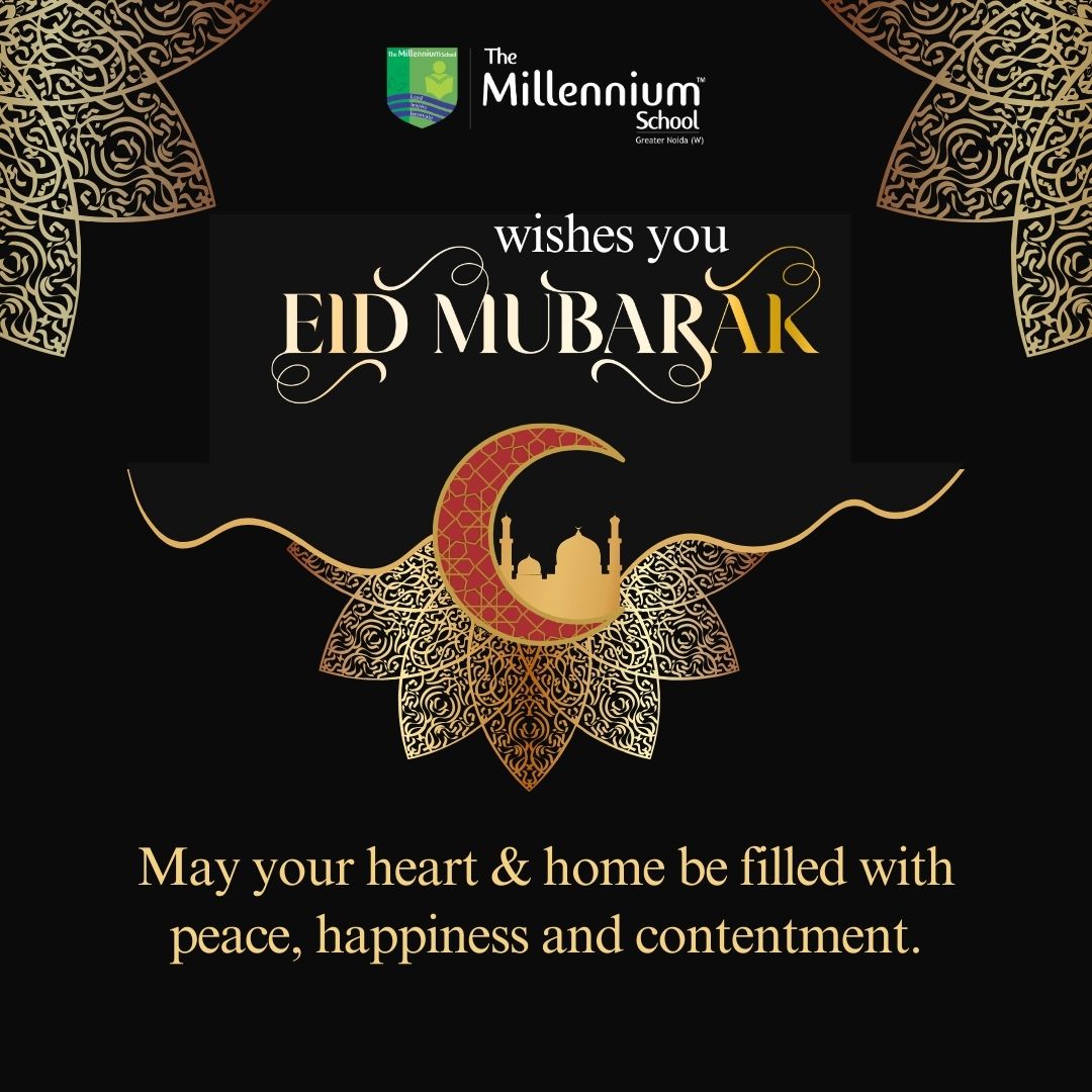 'Eid Mubarak' from the TMS tribe. Let's take this opportunity to practise gratitude, care, sharing, generosity, and other values that this festival represents.

#eidmubarak2024 #eidmubarak #eid2024 #themillenniumschool #GreaterNoidaWest
