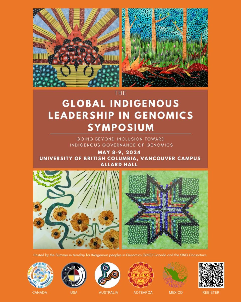 Have you registered yet for our Global Indigenous Leadership Symposium at the University of British Columbia, Vancouver, May 8-9? Our theme is 'Going Beyond Inclusion Toward Indigenous Governance of Genomics.' Space limited; register soon. lnkd.in/gHRp-Z3F