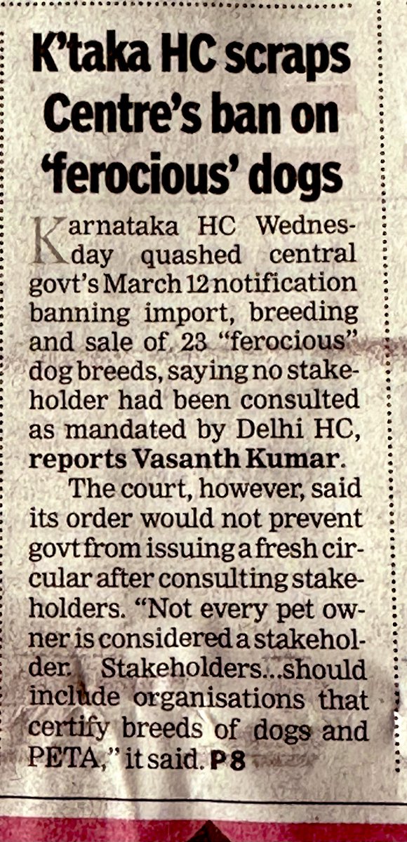 Henry wholeheartedly agrees and is thrilled with the Hon’ble High Court’s decision to un-ban him and his friends. He says that we should “ban” neglectful humans who mistreat dogs and use them as bait to get out of corruption cases. We agree!