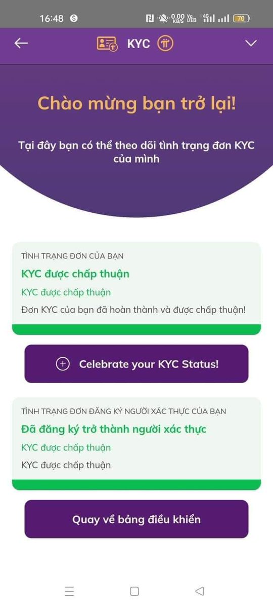 📣🔥Những TK màu cam, mà bên dưới có Dòng "Action Required on Mining App" Có nghĩa là cần làm một số yêu cầu
cụ thể, trường hợp này là chưa xác minh SĐT, 
Sau khi xác minh xong SĐT, thì đã chuyển sang xanh
Em vừa hỗ trợ xong, và xanh ngay khi xác minh SĐT--> Mục 5