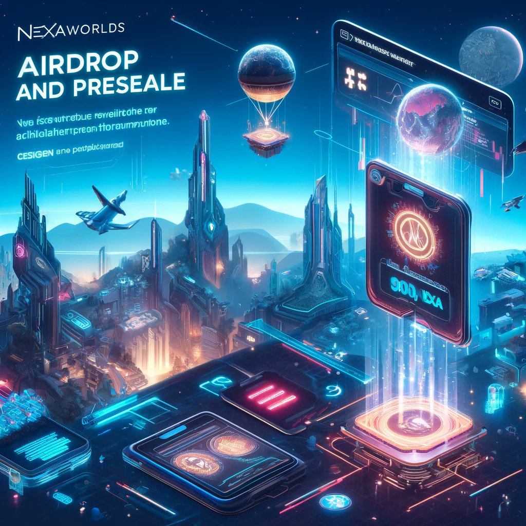 NexaWorlds's tweet photo. 🚀 We're thrilled to announce our #Airdrop &amp; #Presale event is now live
Every user who drops their wallet address gets a whopping 5000 NEXA reward! Don't miss out on this epic opportunity. Join the official website to participate in the Airdrop  

https://t.co/wIUfcaMALT 
💎💯 https://t.co/GGAsyu6kFx
