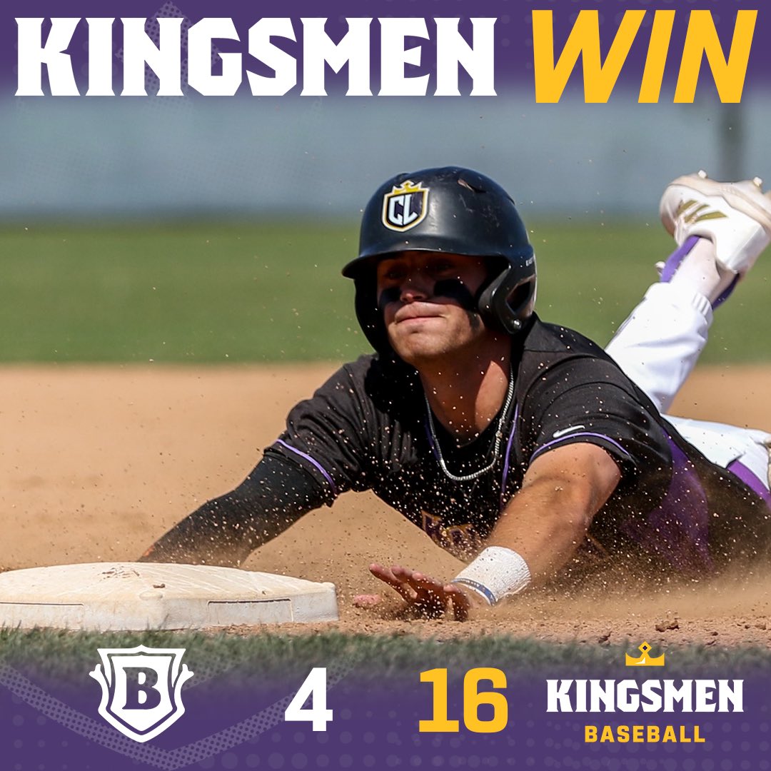 20 wins! Kingsmen Baseball put up 16 runs as they rolled past Bethesda! #OwnTheThrone