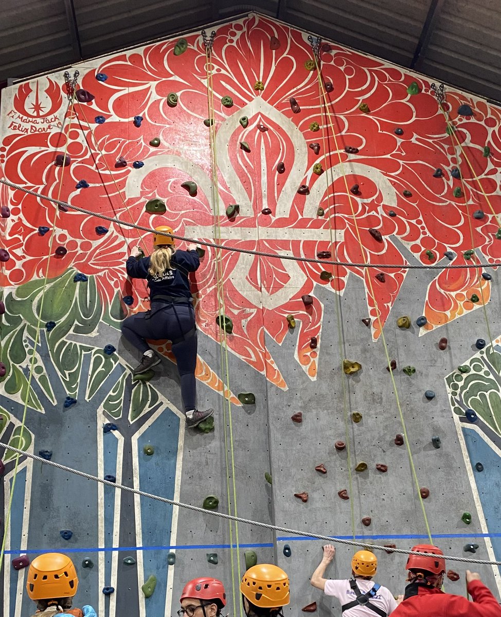It was so fun yesterday to take a break during work hours and use the climbing wall at Gilwell Park! Children and young people make it look easy!!