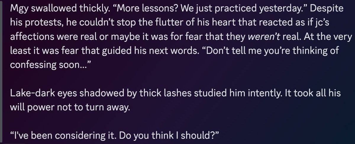 SmilingPeony's tweet photo. #MDZS #ChengYao #WIPW #wipwednesday #mdzsbigbang24
Jiang Cheng and Meng Yao on your timeline? It's more possible than you think! https://t.co/Wr92RqMwnq