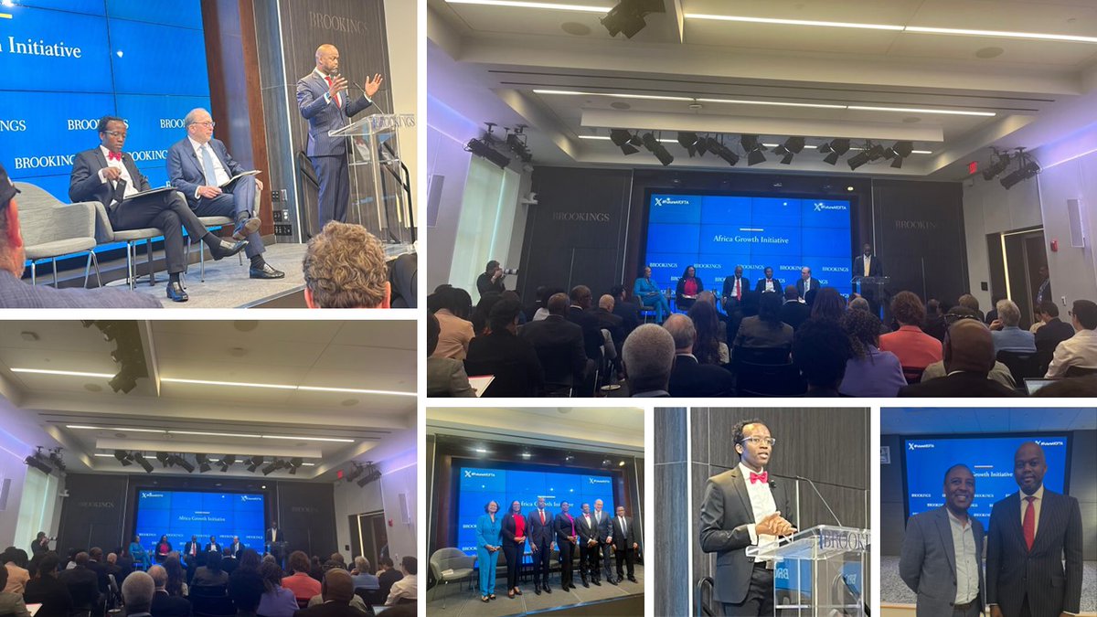 What a great #FutureAfCFTA event “Leveraging the #AfCFTA to accelerate US trade & investment in #Africa” organized and curated by @BrookingsGlobal Africa Growth Initiative this morning with :- -A welcome note by @BSangafowaCoul - A warm introduction keynote by @LandrySigne