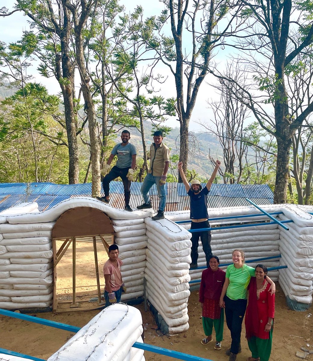 consciousimpct's tweet photo. Our newest earthbag construction is underway and it will be a dormitory!!!

After 9 years of camping, we are so excited to finally build a permanent structure to house the amazing volunteers that come to visit us.

Come check out our project in Nepal!

#earthbags #naturalbuilding https://t.co/eAveXdcXwe