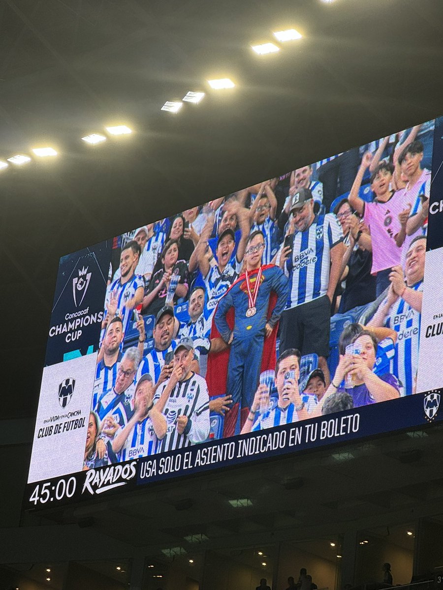 It’s important to recognize the impact Brandon Vazquez continues to make off the field for Rayados as well. The kid is mimicking Vazquez’s superman celebration.