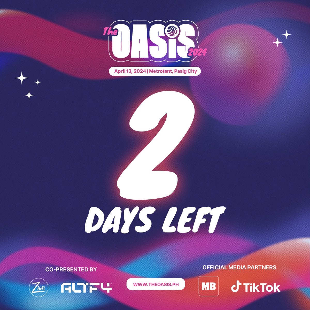 2 DAYS BEFORE THE OASIS ARRIVES

2 more nights then the party begins. Time to show off your the goodie bags that you claimed yesterday!

#TheOASIS2024 #SinceDayOne