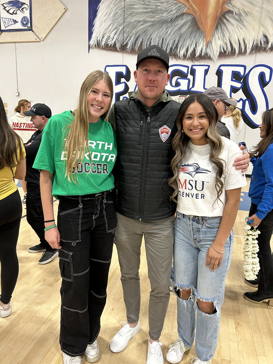 Had the opportunity to celebrate these two at their HS Signing Celebration! @UNDsports & @MSUDenverSports have a couple of very special people joining the soccer programs in the fall!